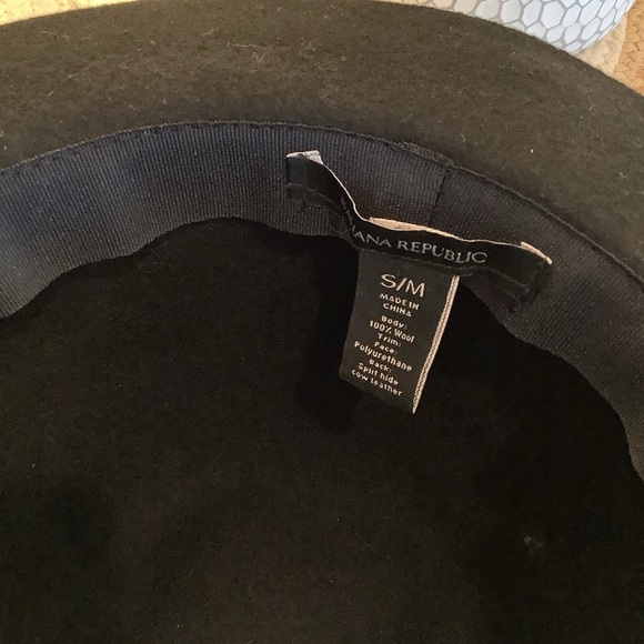 BANANA REPUBLIC Black Wool Hat - Picture 4 of 4